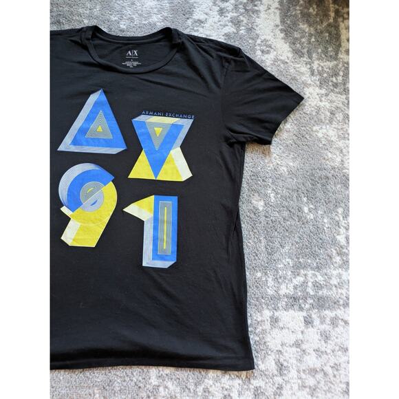 Armani Exchange Men's Graphic Print T-Shirt, Black - Large - Picture 4 of 10